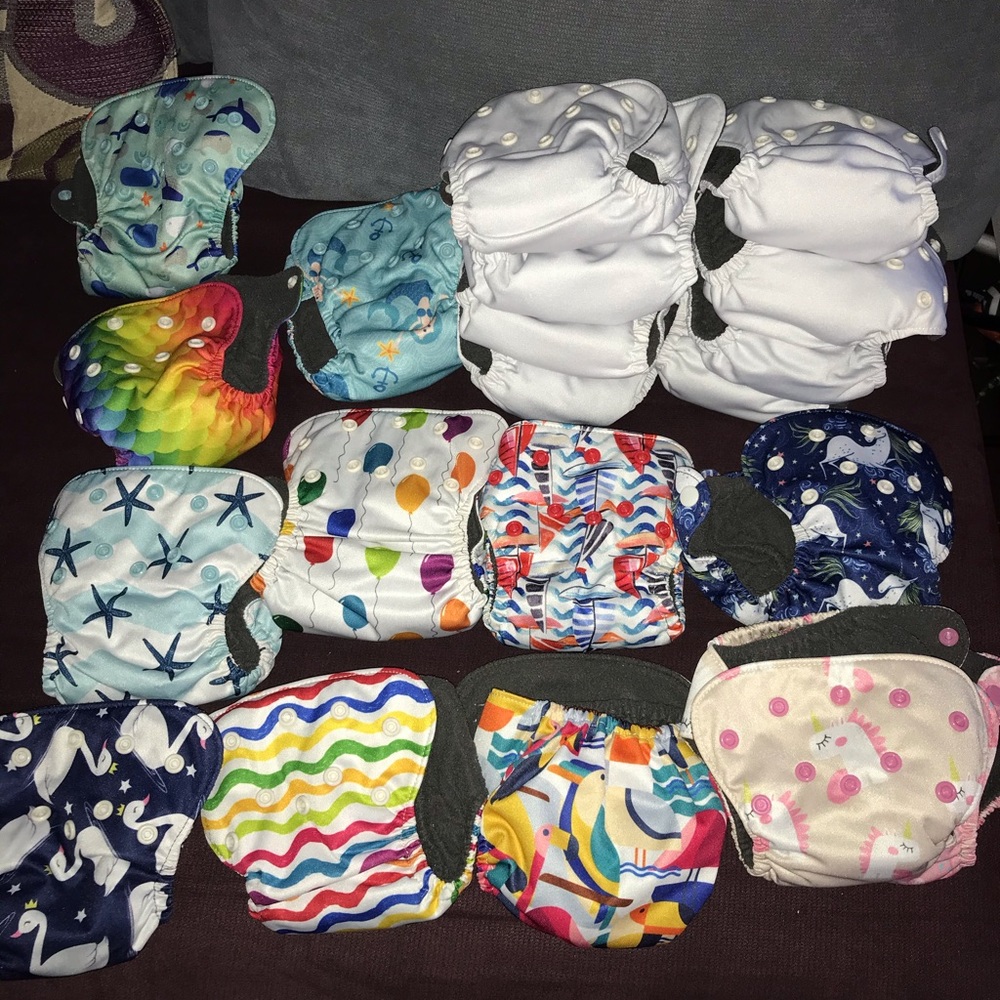 SOLD! 💰Newborn cloth diapers /inserts up to 12lbs